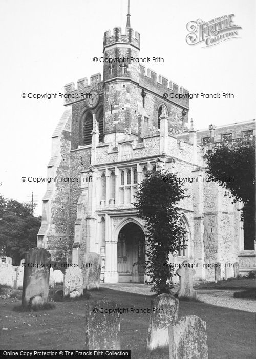 Photo of Hitchin, St Mary's Church c.1955