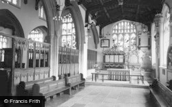 St Mary's Church, Interior c.1965, Hitchin