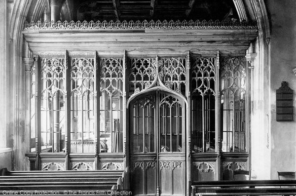 Photo of Hitchin, St Mary's Church, North Screen 1903