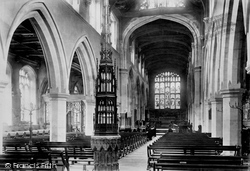 St Mary's Church, The Interior 1901, Hitchin