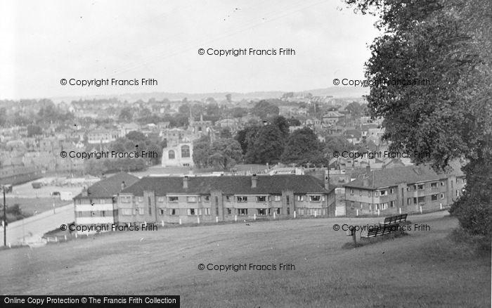 Photo of Hitchin, The Town From The Hill c.1955