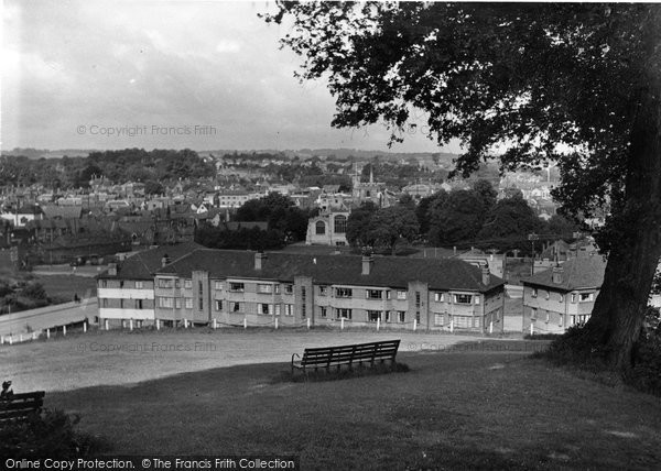Photo of Hitchin, The Town From The Hill c.1955