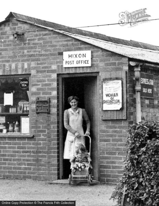 Photo of Hixon, Leaving The Post Office c.1952