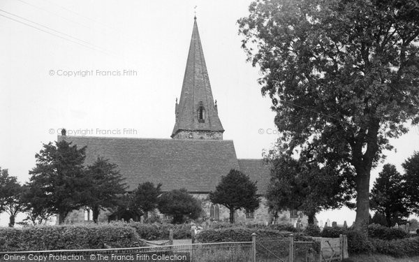 Photo of Hixon, St Peter's Church c.1955