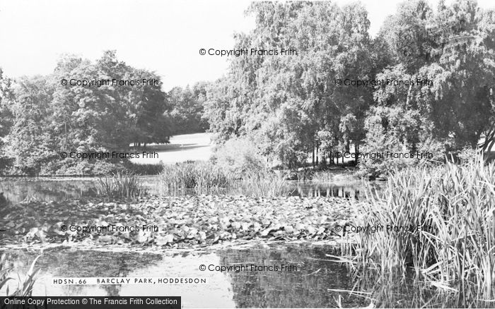 Photo of Hoddesdon, Barclay Park c.1960