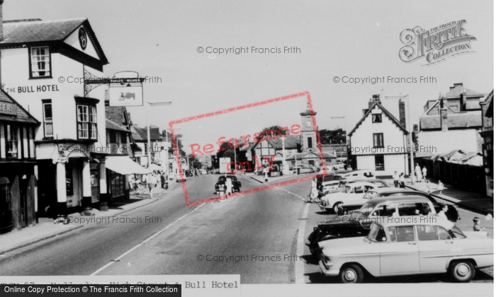 Photo of Hoddesdon, High Street And The Bull Hotel c.1960