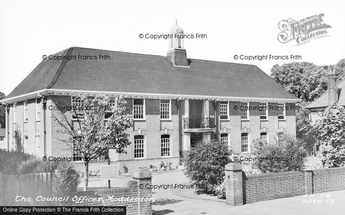 Photo of Hoddesdon, The Council Offices c.1960
