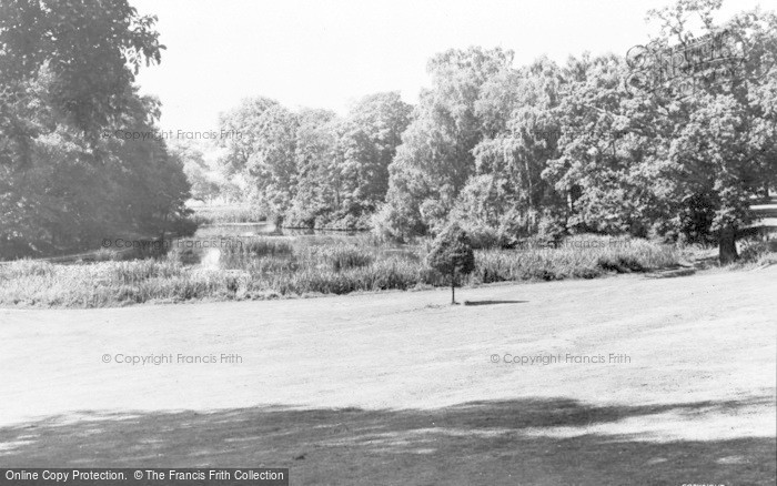 Photo of Hoddesdon, The Lake, Barclay Park c.1960