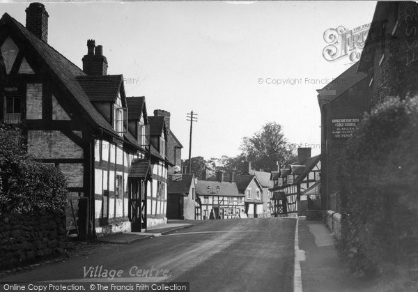 Photo of Hodnet, Village Centre c.1935
