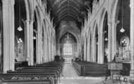 All Saints Parish Church, Interior c.1955, Holbeach