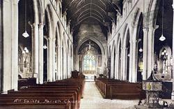 All Saints Parish Church, Interior c.1955, Holbeach