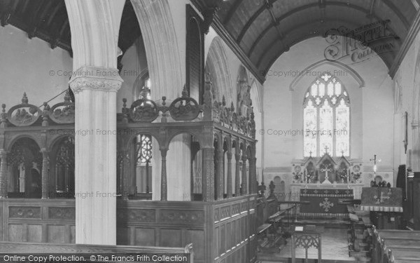 Photo of Holcombe Rogus, Church Interior c.1955
