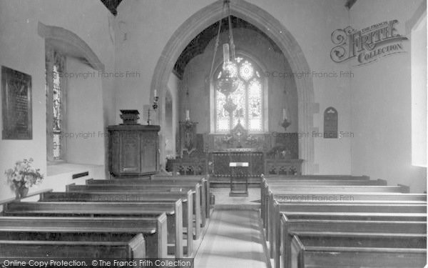 Photo of Holford, St Mary's Church Interior 1935