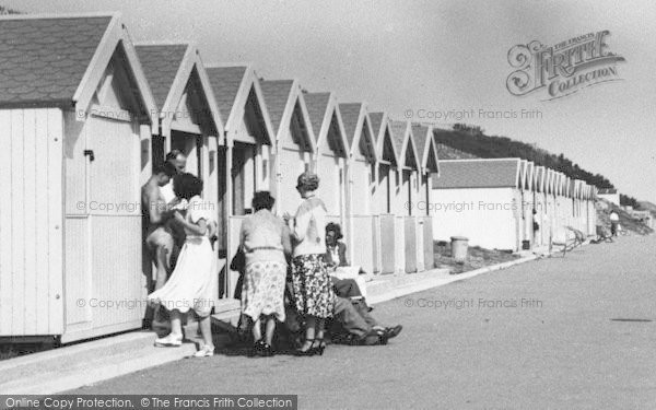 Photo of Holland On Sea, A Gathering At Beach Huts c.1955