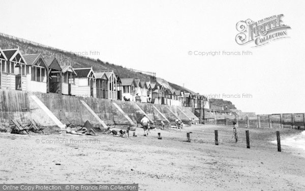 Photo of Holland On Sea, Beach And Beach Huts c.1955