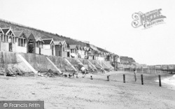 Beach And Beach Huts c.1955, Holland-on-Sea