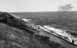 Cliff And Beach c.1955, Holland-on-Sea