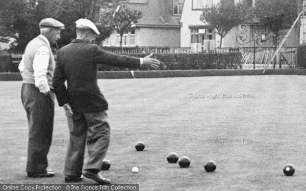 Photo of Holland On Sea, Men Playing Bowls c.1955