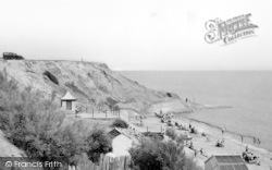 The Beach From Cliff Path c.1950, Holland-on-Sea