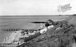 The Beach From The Cliffs c.1960, Holland-on-Sea