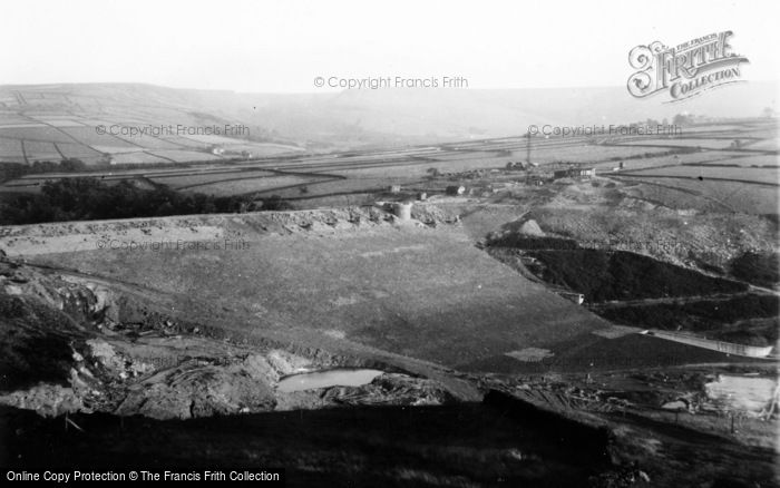 Photo of Holmbridge, Digley Reservoir Under Construction c.1948