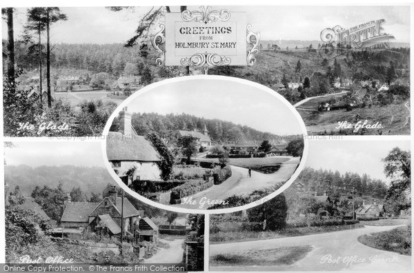 Photo of Holmbury St Mary, Composite c.1955