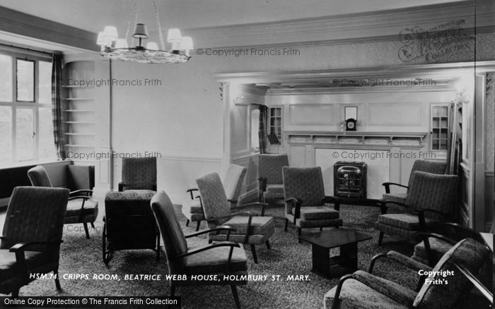 Photo of Holmbury St Mary, Cripps Room, Beatrice Webb House c.1960