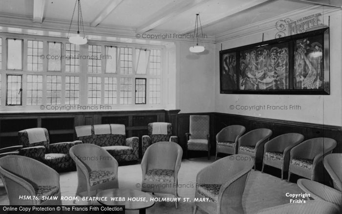 Photo of Holmbury St Mary, Shaw Room, Beatrice Webb House c.1960