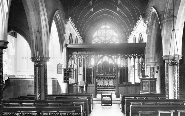 Photo of Holmbury St Mary, St Mary's Church Interior 1906