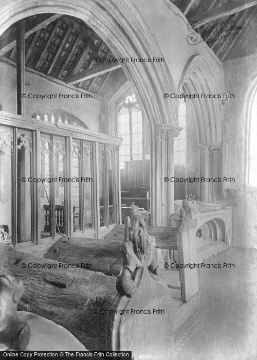 Photo of Holme, Church Of St Giles, Interior 1909