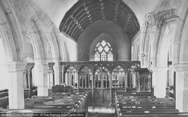 Photo of Holne, Church Interior 1890