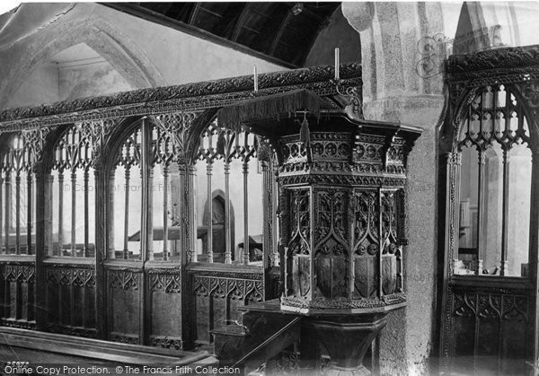 Photo of Holne, Church Pulpit And Screen 1890