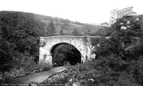 Photo of Holne, River Dart, Holne Bridge c.1871
