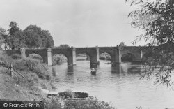 Bridge And River Dee c.1950, Holt