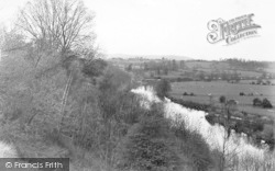 A Glimpse Of The River c.1955, Holt Fleet