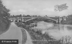 The River And Bridge c.1950, Holt Fleet