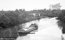 The River From The Bridge c.1960, Holt Fleet
