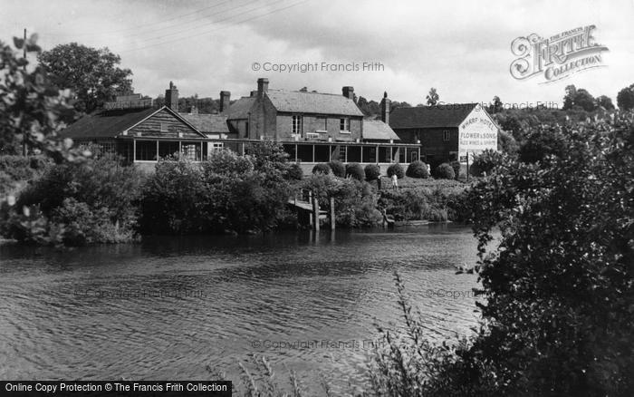 Photo of Holt Fleet, The Wharf Hotel c.1955