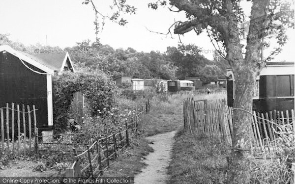 Photo of Holt Fleet, The Wharf Hotel Camping Site c.1960