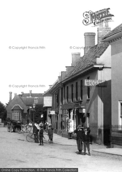 Photo of Holt, Townsfolk In Market Place 1896