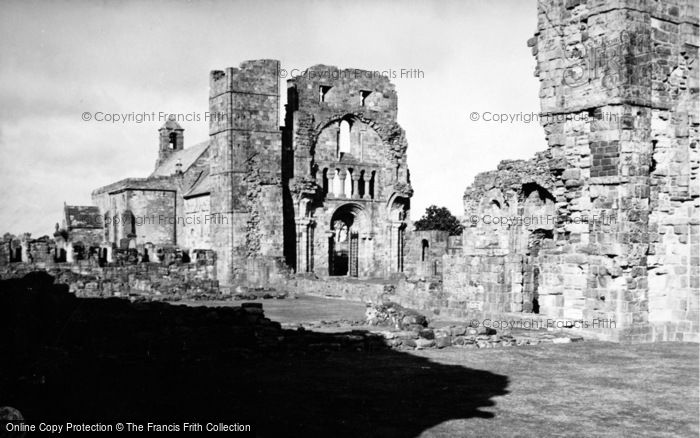 Photo of Holy Island, Lindisfarne Priory c.1950