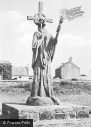 St Aidan's Statue c.1960, Holy Island