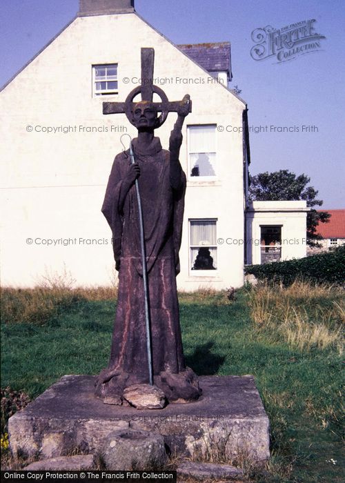 Photo of Holy Island, Statue Of St Aidan 1986