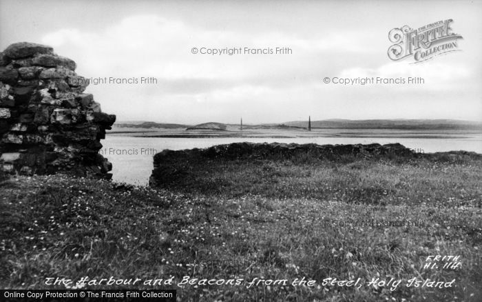 Photo of Holy Island, The Harbour And Beacons From The Steel c.1950