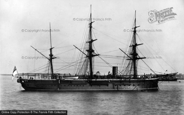 Photo of Holyhead, H.M.S.Iron Duke c.1900