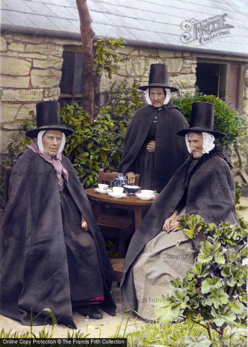 Photo of Holyhead, Ladies In Welsh Costumes 1894
