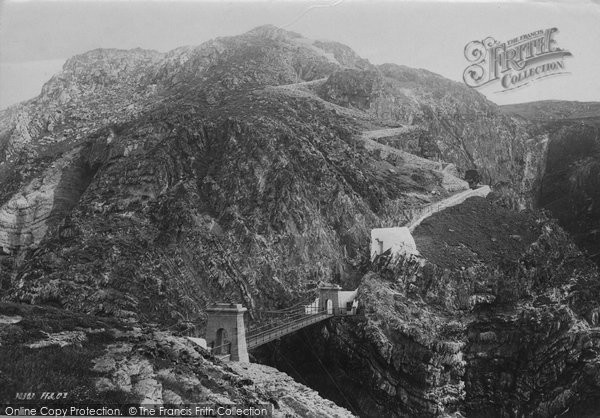 Photo of Holyhead, South Stack Suspension Bridge 1892