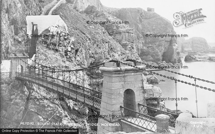 Photo of Holyhead, South Stack Suspension Bridge c.1950