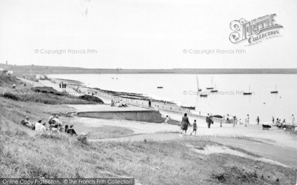 Photo of Holyhead, The Beach And Promenade c.1955