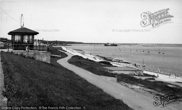 Photo of Holyhead, The Promenade And Beach c.1955